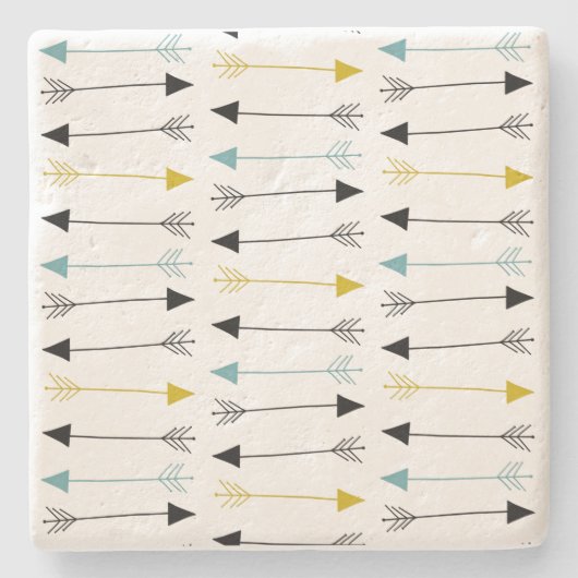 Stone Untersetzer - Tribal Arrows (Vorderseite)