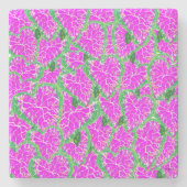 Stone Untersetzer: Tropicle Pflanze Steinuntersetzer (Vorderseite)