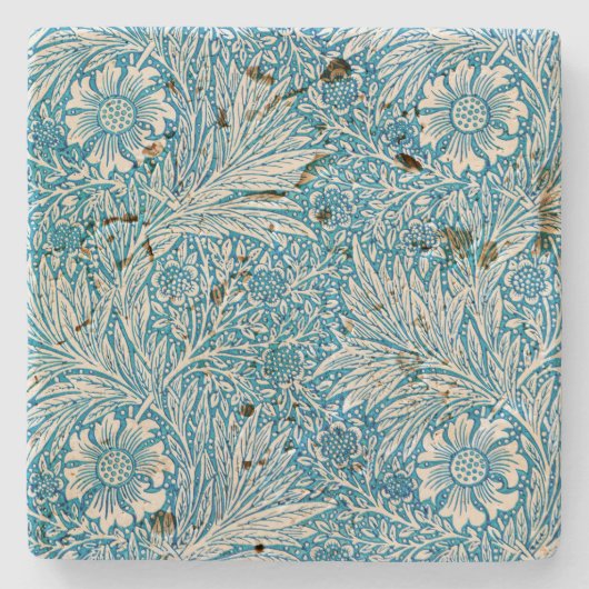 STONE UNTERSETZER: WILLIAM MORRIS : "MARIGOLD"  STEINUNTERSETZER (Vorderseite)