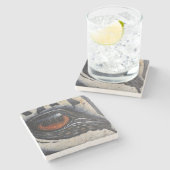 Stone Untersetzer Zebra Eye (Seitenansicht)