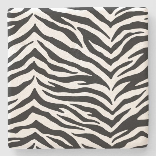 Stone Untersetzer-Zebra Print Steinuntersetzer (Vorderseite)