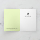 Stone Urn von Frühlingsblumen Deepest Sympathy Car Karte (Innenseite)