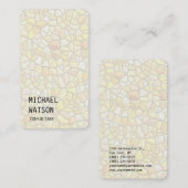 Stone Wall Pattern Einfach Schlichter Trendy Consu Visitenkarte (Vorne/Hinten)