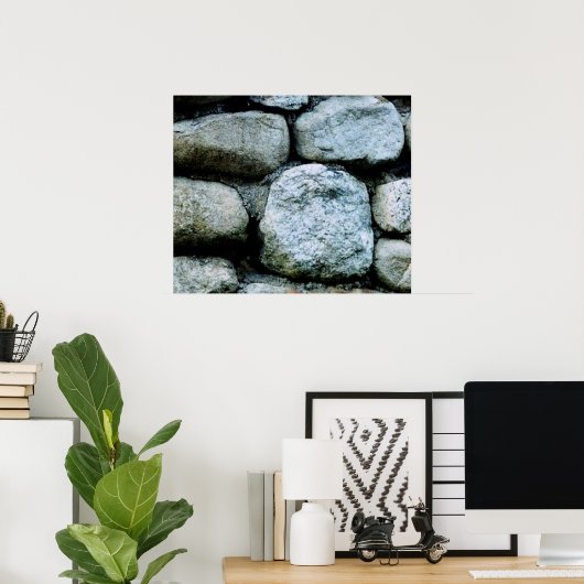 Stone Wall Poster (Heimbüro)
