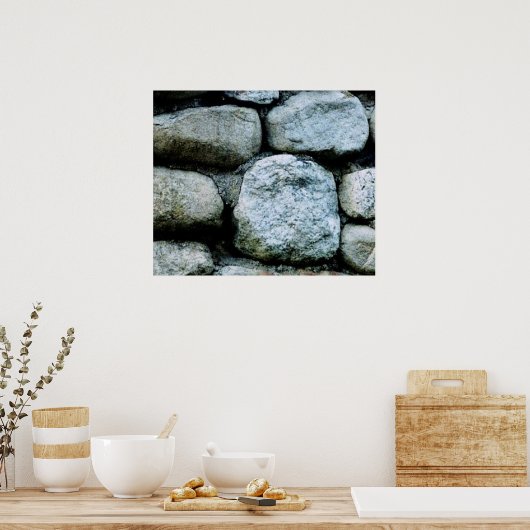 Stone Wall Poster (Küche)
