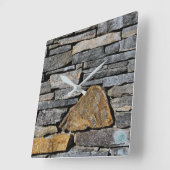 Stone Wall Quadratische Wanduhr (Winkel)