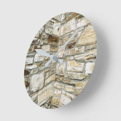 Stone Wall  Runde Wanduhr (Winkel)