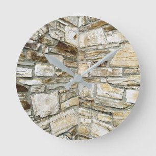 Stone Wall Runde Wanduhr