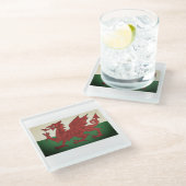 Stone Welsh Dragon Untersetzer (Schrägansicht)