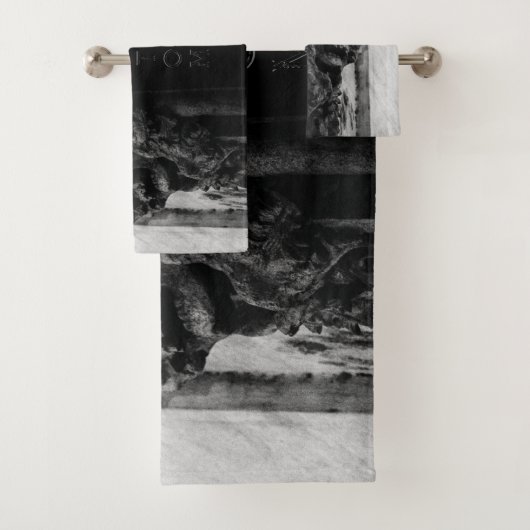 Stone Wings Skull Badhandtuch Set (Insitu)