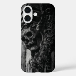 Stone Wings Skull iPhone 16 Hülle