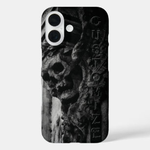 Stone Wings Skull iPhone 16 Hülle