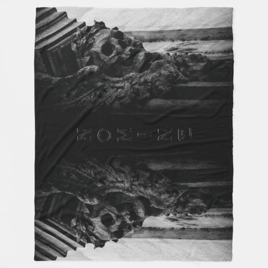 Stone Wings Skull Fleecedecke (Vorderseite)