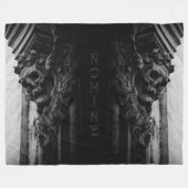 Stone Wings Skull Fleecedecke (Vorderseite (Horizontal))