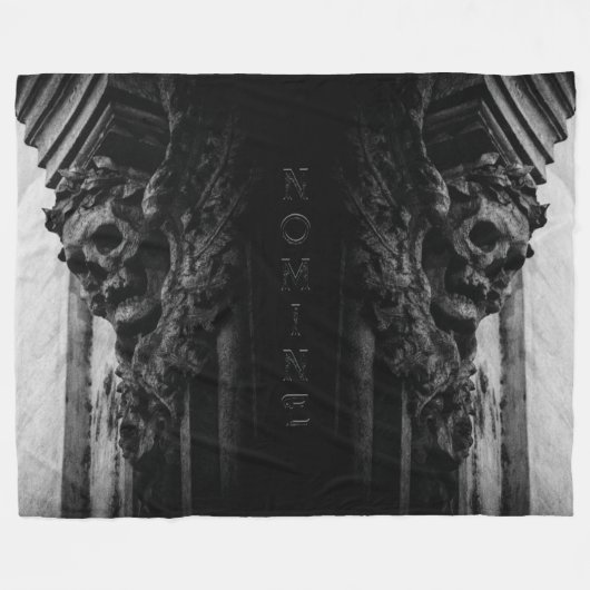 Stone Wings Skull Fleecedecke (Vorderseite (Horizontal))