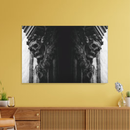 Stone Wings Skull Leinwanddruck