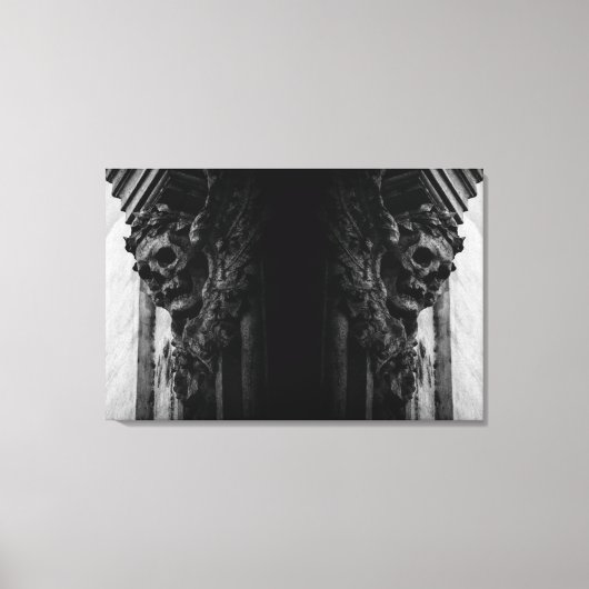 Stone Wings Skull Leinwanddruck (Vorderseite)
