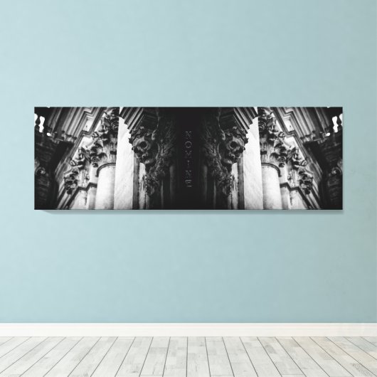 Stone Wings Skull Leinwanddruck (Insitu (Holzboden))