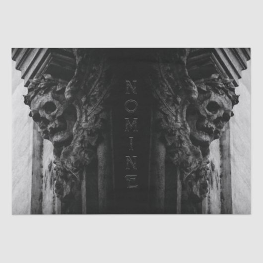 Stone Wings Skull Seidenpapier (Vorderseite)