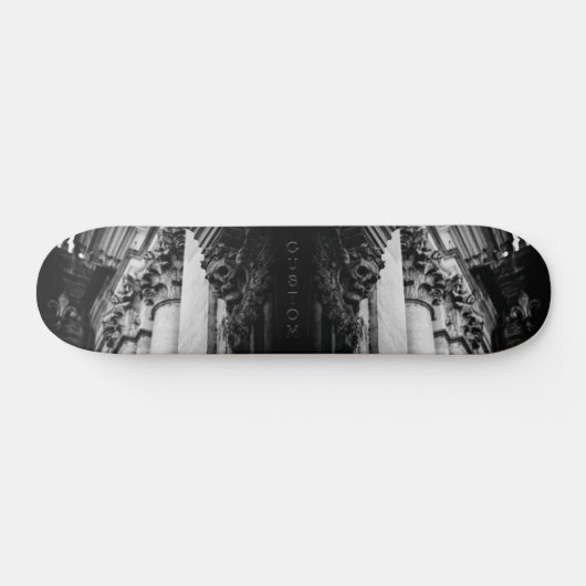Stone Wings Skull Skateboard (Horizontal)