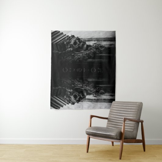 Stone Wings Skull Wandteppich (Beispiel)