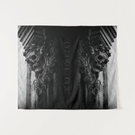 Stone Wings Skull Wandteppich (Vorderseite (Horizontal))