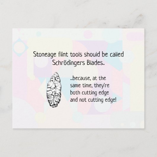Stoneage Flint Tools - alias Schrodingers Blades Postkarte (Vorderseite)