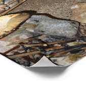 Stoneage-Kinder rutschen. Poster (Ecke)