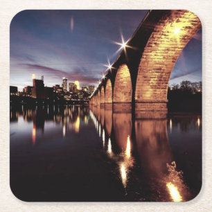 Stonearch Skyline Rechteckiger Pappuntersetzer