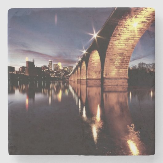 Stonearch Skyline Steinuntersetzer (Vorderseite)