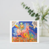 Stoned Leprachaun Postkarte (Stehend Vorderseite)