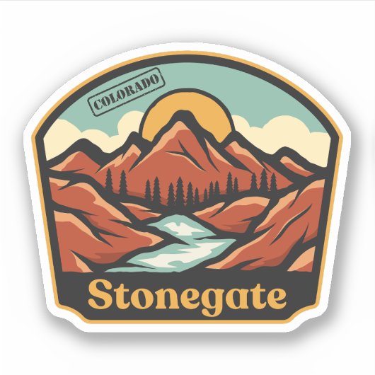 Stonegate, Colorado-Aufkleber Aufkleber (Vorderseite)
