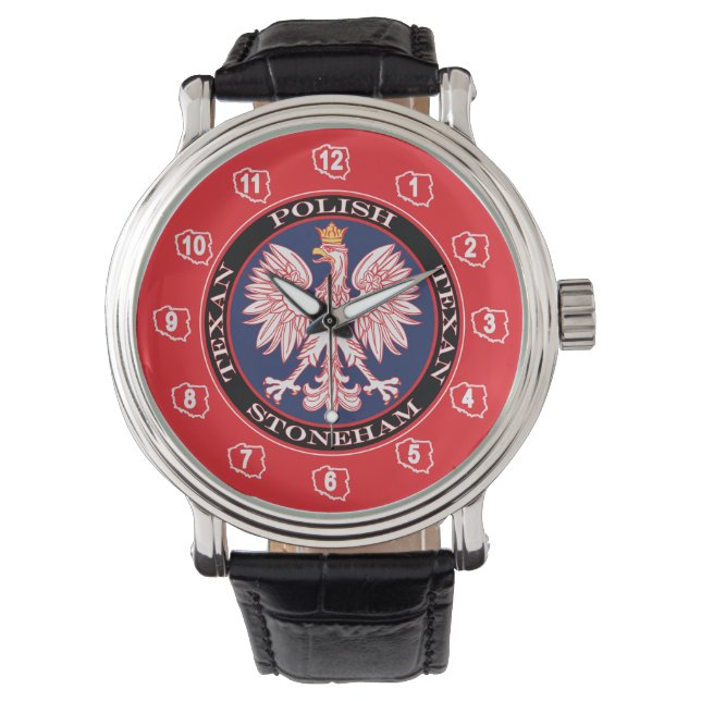 Stoneham Round Polish Texan Armbanduhr (Vorderseite)