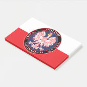 Stoneham Round Polish Texan Post-it Klebezettel (angewinkelt)