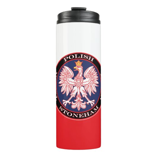 Stoneham Round Polish Texan Thermosbecher (Vorderseite)