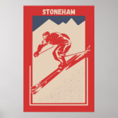 Stoneham Ski Resort in Quebec, Kanada Poster (Vorne)