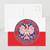 Stoneham Texas Polnischer Adler Postkarte (Vorne/Hinten)
