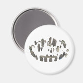 Stonehenge: 3D-Modell: Magnet (Vorderseite/Rückseite)
