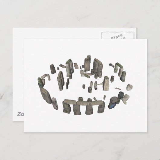 Stonehenge: 3D-Modell: Postkarte (Vorne/Hinten)