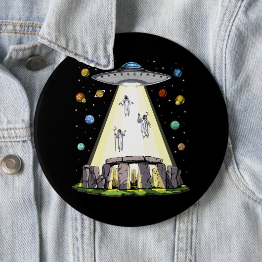 Stonehenge Alien Abduction Button (Beispiel)