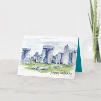 Stonehenge Alles Gute zum Geburtstag Felsen Schwar