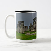 Stonehenge Alte historische Stätte des Powers Zweifarbige Tasse (Links)