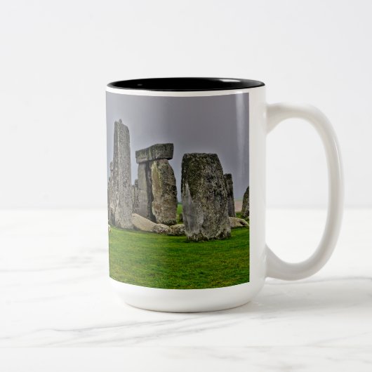 Stonehenge Alte historische Stätte des Powers Zweifarbige Tasse (Rechts)