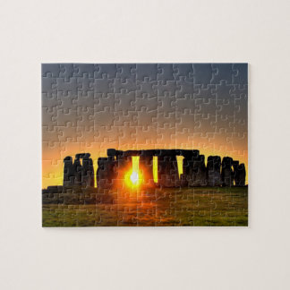Stonehenge an der Hochsommerdämmerung Puzzle