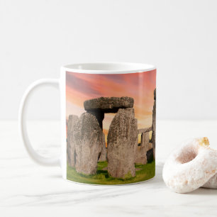 Stonehenge an der Sonnenuntergang-Tasse Kaffeetasse