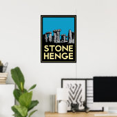 Stonehenge art Deko Reiseplakat (Heimbüro)