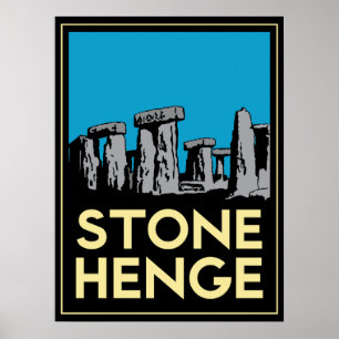 Stonehenge art Deko Reiseplakat
