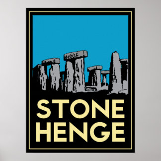 Stonehenge art Deko Reiseplakat