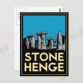 Stonehenge art Deko Reiseplakat Postkarte (Vorne/Hinten)