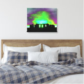 Stonehenge Aurora Wrapped Canvas Leinwanddruck (Insitu (Schlafzimmer))